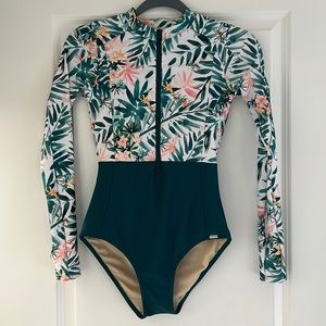 Long-Sleeve Rash Guard Swimsuit
